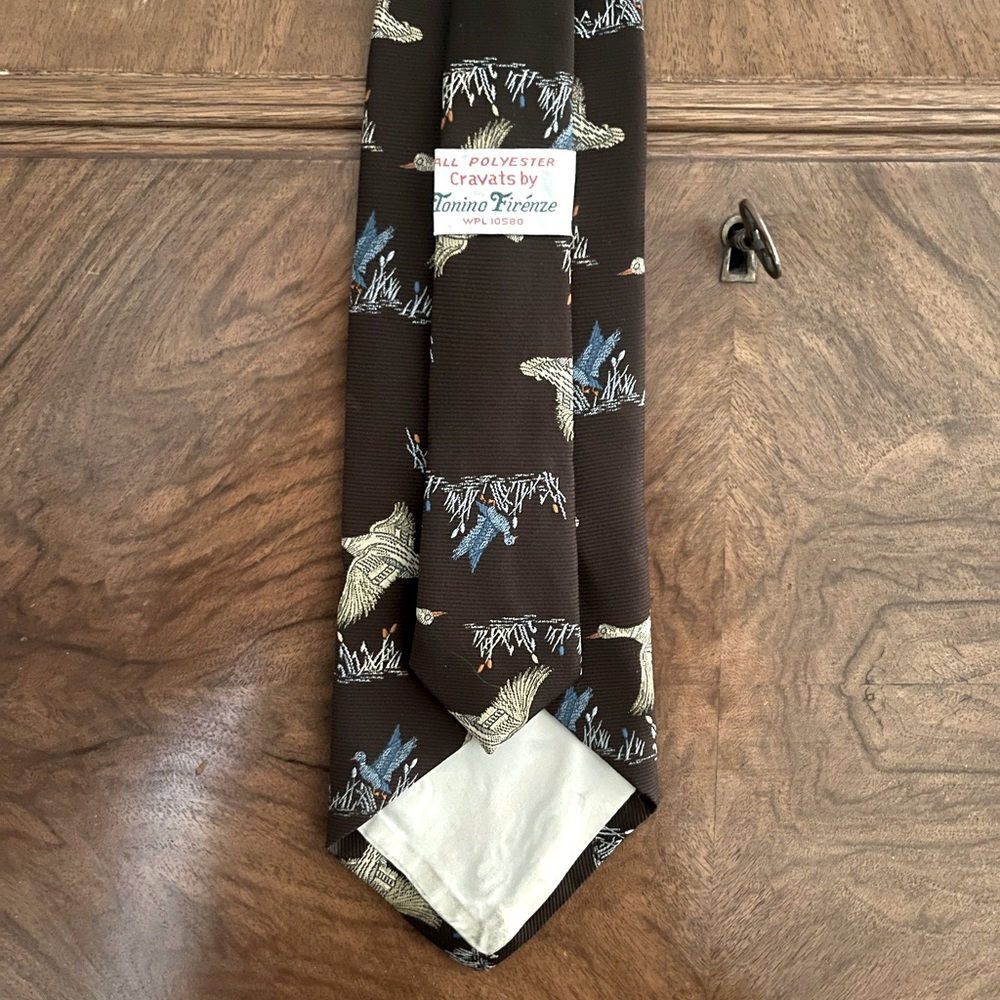 Cravats Neck Tie by Tonino Firenze WPL 10580 | Vintage Duck Tie 1970’s